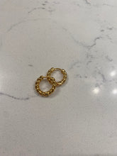 Load image into Gallery viewer, Gold Plated Hoop Huggie Earrings • Huggie Hoop Earrings • Gifts For Her • Minimalist Earrings In Sterling Silver • Best Friend Gift - Juniper