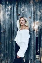 Load image into Gallery viewer, White Button Sweater - Juniper