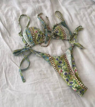 Load image into Gallery viewer, Alex Tied Bikini Set - Juniper