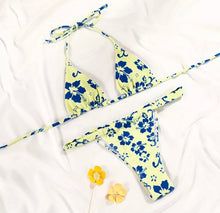 Load image into Gallery viewer, Yellow and Blue Floral Bikini - Juniper