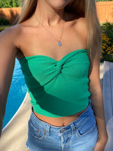 Load image into Gallery viewer, Green Twisted knit Top - Juniper