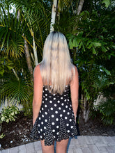 Load image into Gallery viewer, Midnight Polka Dot Mini Dress
