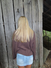 Load image into Gallery viewer, Cozy Cocoa Mock Neck Sweater – Fall Essential
