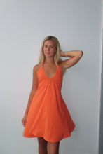 Load image into Gallery viewer, Citrus Glow Halter Mini Dress
