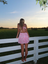 Load image into Gallery viewer, Pink Cutout Floral Dress - Juniper
