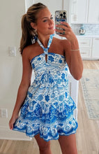 Load image into Gallery viewer, Bella Blue Mini Dress
