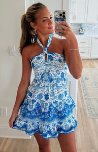 Bella Blue Mini Dress