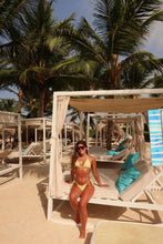 Load image into Gallery viewer, Golden Hour Textured Triangle Bikini Set
