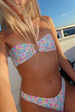 Load image into Gallery viewer, Garden Glow Floral Bandeau Bikini Set - Juniper
