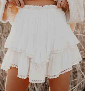 White Mini Skirt