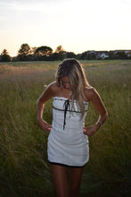 Load image into Gallery viewer, White Strapless Lace Dress - Juniper
