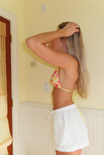 Load image into Gallery viewer, Breezy Linen White Drawstring Shorts
