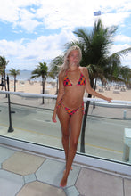 Load image into Gallery viewer, Sunset Hibiscus Reversible Bikini Set - Juniper
