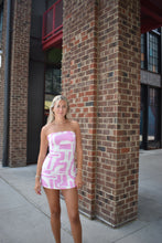 Load image into Gallery viewer, Coastal Mosaic Strapless Mini Dress
