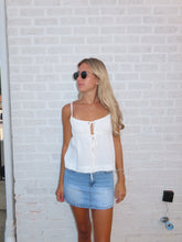 Load image into Gallery viewer, Seaside Breeze Tie Front Cami Top
