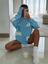 Load image into Gallery viewer, Blue Cloudy Sweater
