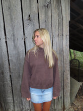 Load image into Gallery viewer, Cozy Cocoa Mock Neck Sweater – Fall Essential

