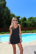 Load image into Gallery viewer, Coastal Charm Denim Mini Dress
