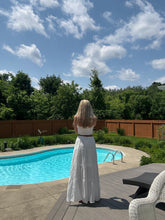 Load image into Gallery viewer, White Smocked Tube Top &amp; Maxi Skirt Set
