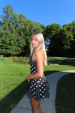 Load image into Gallery viewer, Midnight Polka Dot Mini Dress
