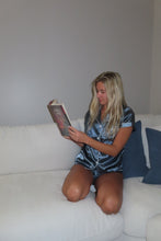 Load image into Gallery viewer, Serenity Satin Sleep Set – Blue
