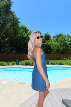 Load image into Gallery viewer, Coastal Charm Denim Mini Dress
