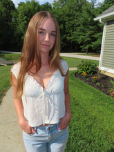 Load image into Gallery viewer, Beige Cropped Short Sleeve Top
