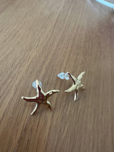 Load image into Gallery viewer, Golden Starfish Stud Earrings – Coastal Charm Collection
