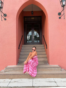 Bohemian Pink Maxi Dress