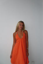 Load image into Gallery viewer, Citrus Glow Halter Mini Dress
