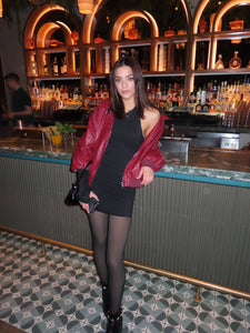 Burgundy Blaze Leather Jacket