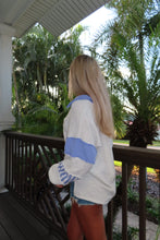 Load image into Gallery viewer, Coastal Blue Seaside Striped Pullover
