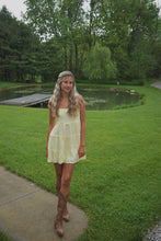 Load image into Gallery viewer, Lemon Breeze Tiered Mini Dress
