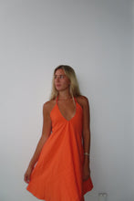 Load image into Gallery viewer, Citrus Glow Halter Mini Dress
