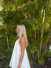Load image into Gallery viewer, White Chiffon Flowy Mini Dress - Juniper

