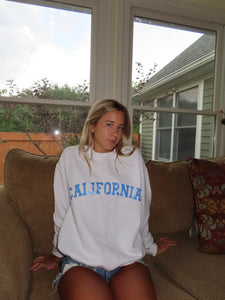 White Cali Crewneck