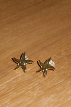Load image into Gallery viewer, Golden Starfish Stud Earrings – Coastal Charm Collection
