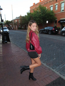 Burgundy Blaze Leather Jacket