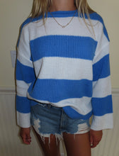 Load image into Gallery viewer, Coastal Breeze Striped Knit Sweater
