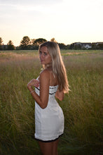 Load image into Gallery viewer, White Strapless Lace Dress - Juniper
