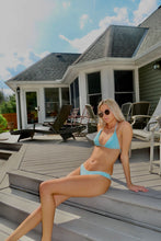 Load image into Gallery viewer, Aqua Afterglow Sparkle Bikini Set - Juniper
