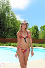 Load image into Gallery viewer, Sunset Hibiscus Reversible Bikini Set
