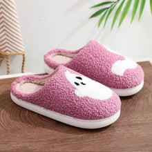 Load image into Gallery viewer, Pink Ghost Slippers
