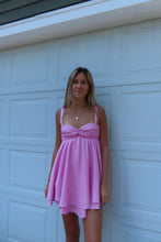 Load image into Gallery viewer, Blush Bow Back Mini Dress - Juniper
