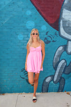 Load image into Gallery viewer, Blush Bow Back Mini Dress
