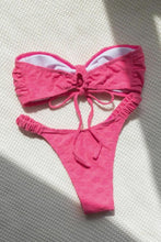 Load image into Gallery viewer, Strapless Flower Print Cheeky Bikini
