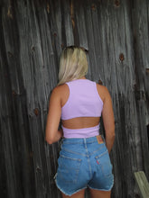 Load image into Gallery viewer, Lilac Side Cutout Tank - Juniper

