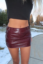 Load image into Gallery viewer, Burgundy Mini Skort
