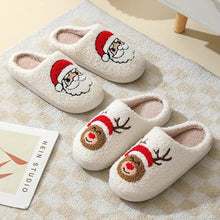 Load image into Gallery viewer, Christmas Gingerbread, Raindeer, Santa Slippers
