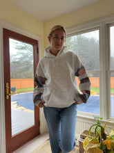 Load image into Gallery viewer, Grey Patchwork Hoodie
